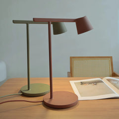 Lámpara de escritorio nórdica LED orientable en tonos Morandi