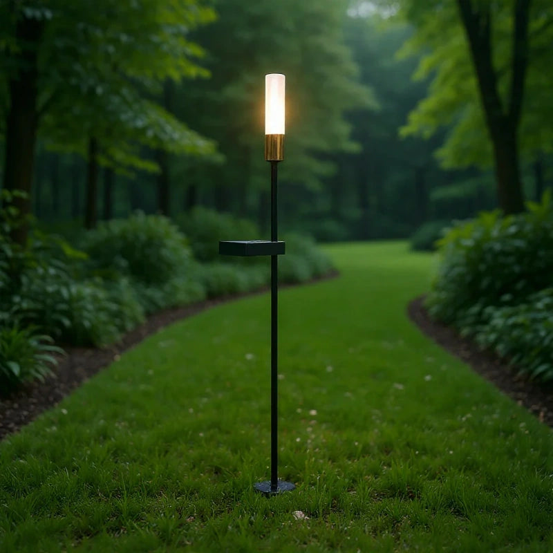Luces Solares Decorativas Exterior Tubo LED Minimalista