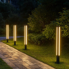 Lámpara de Jardín LED Exterior Cilíndrica de Aluminio