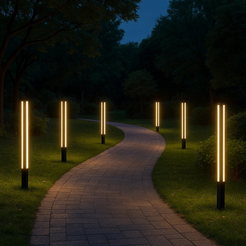 Lámpara de Jardín LED Exterior Cilíndrica de Aluminio
