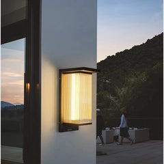 Aplique Solar de Pared Exterior de Acero Inoxidable y Diseño Minimalista