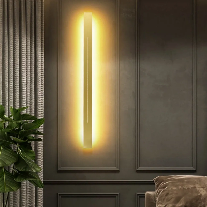 Aplique de Pared Moderno con Ranura Luminosa para Pasillo