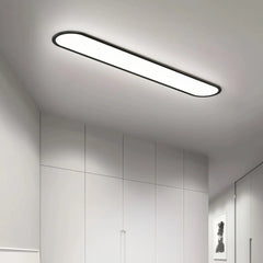 Lámpara de techo ovalada LED regulable minimalista para pasillo