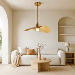 Lámpara Colgante Nórdica Hoja Loto para Salón