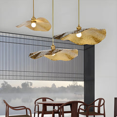 Lámpara Colgante Nórdica Hoja Loto para Salón