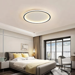 Plafón LED redondo moderno regulable con luz suave para dormitorio