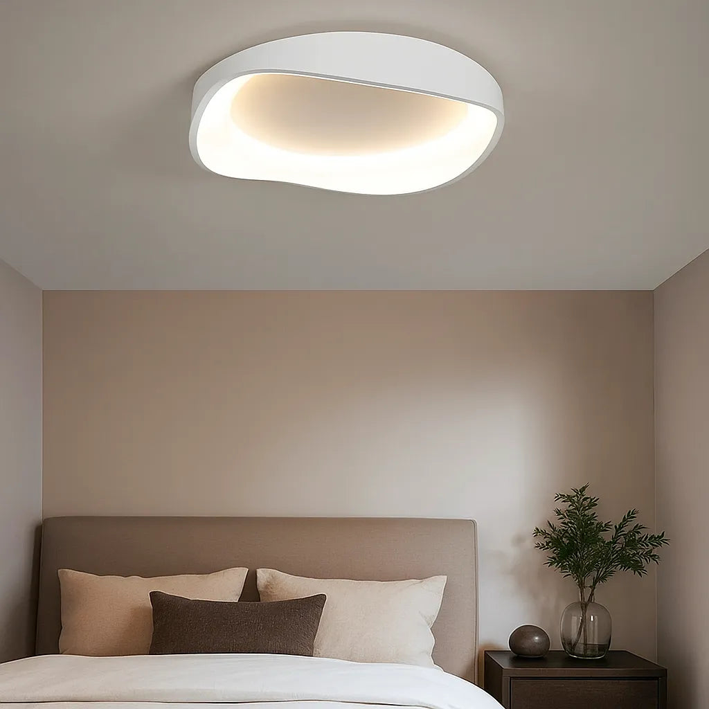 Lámpara de Techo Blanca Regulable de Diseño Moderno para Dormitorio