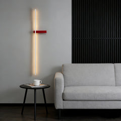 Aplique de pared de diseño moderno lineal LED regulable para salón