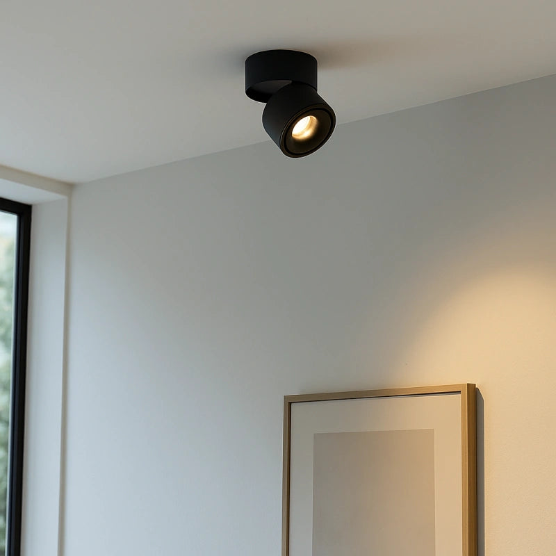 Foco LED de Superficie Plegable Diseño Cilíndrico Minimalista