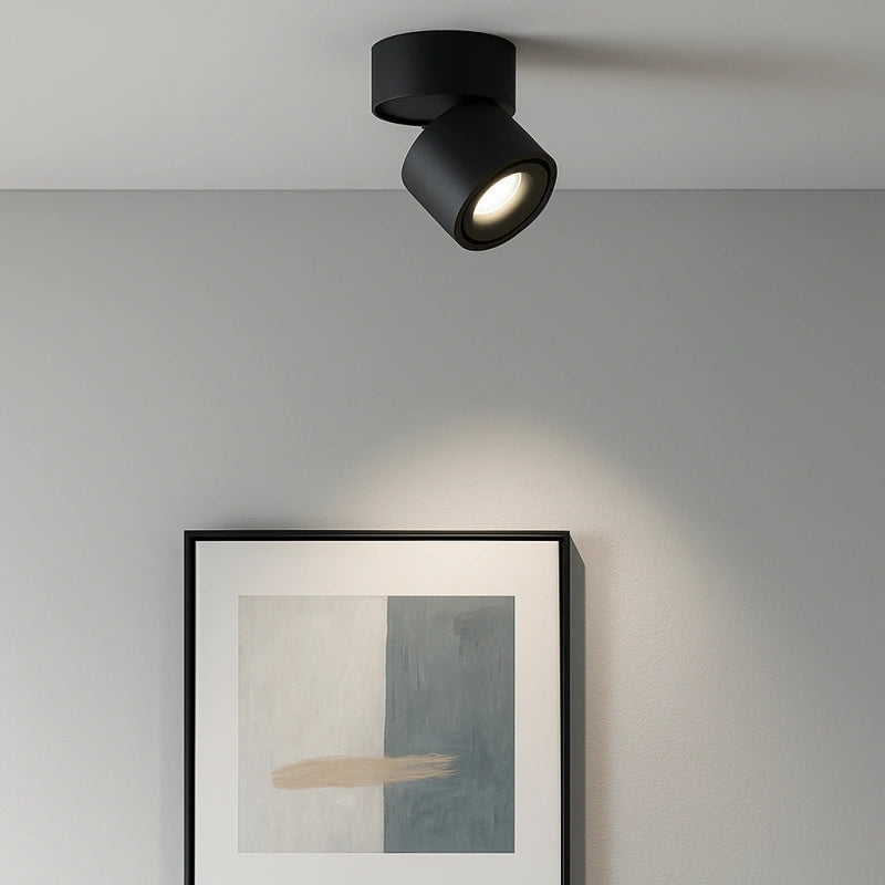 Foco de Techo Orientable Moderno de Metal con Luz Suave para Dormitorio