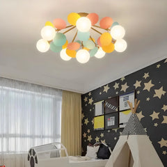 Lámpara de Techo LED Creativa Diseño de Ramas en Colores para Habitación Infantil