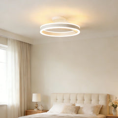 Plafón circular moderno con LED regulable Ø 50 cm para dormitorio