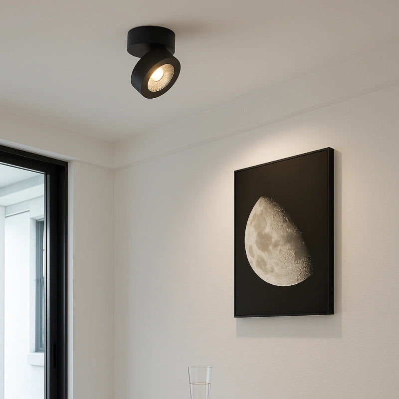 Foco para Techo Redondo Plegable Giratorio Minimalista