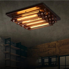 Lámpara Led de Techo Industrial Hierro Estilo Vintage