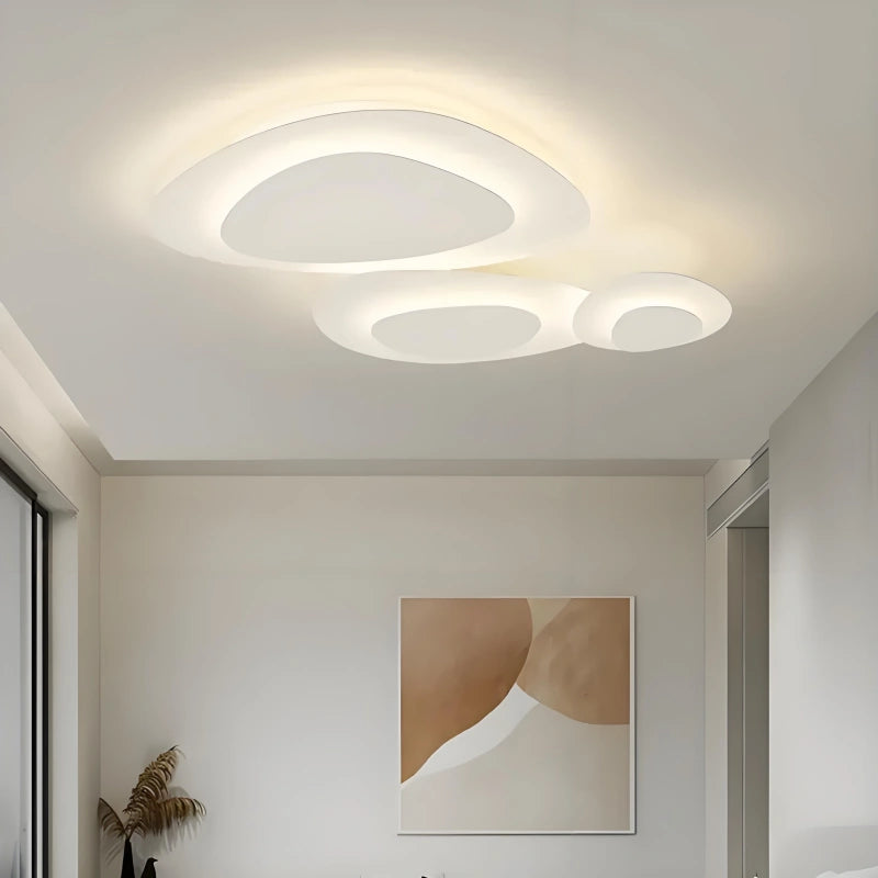 Lámpara de Techo LED Blanca Regulable para Salón Moderno