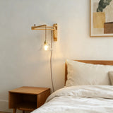 Aplique de Pared LED Estilo Vintage Plegable Extensible para Dormitorio