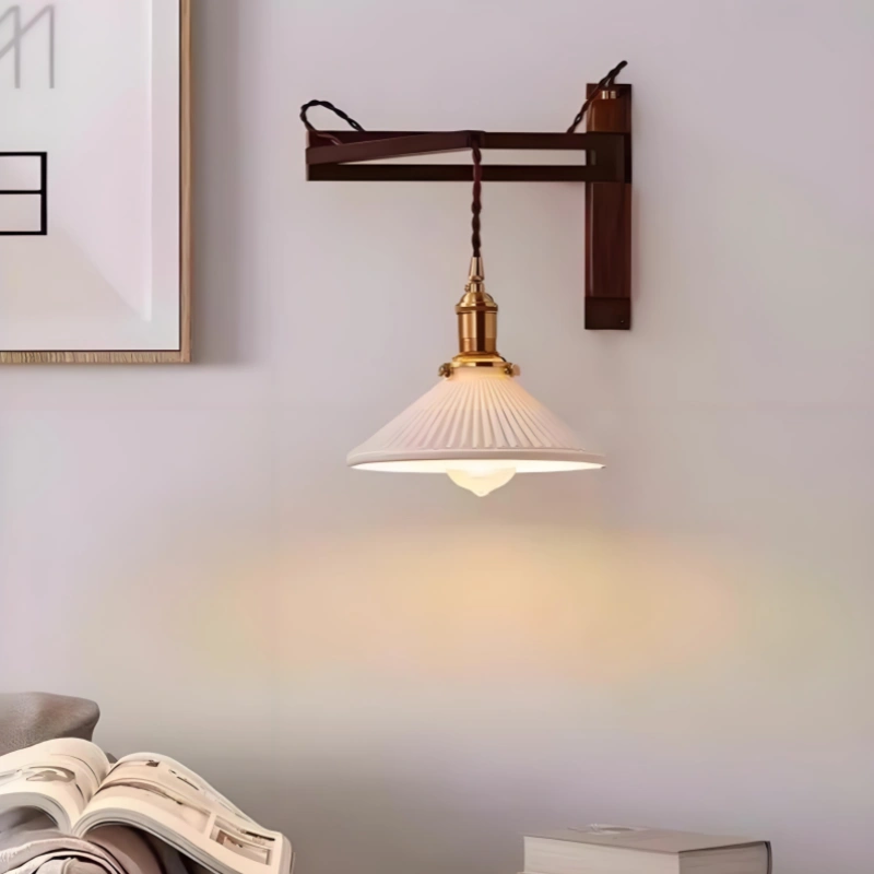 Aplique de Pared LED Estilo Vintage Plegable Extensible para Dormitorio