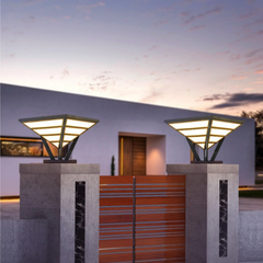 Lámparas Solares Sobremuro Estilo Moderno para Jardín