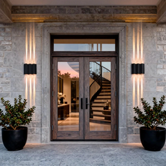 Aplique Bidireccional Exterior Diseño Moderno LED IP65 Negro