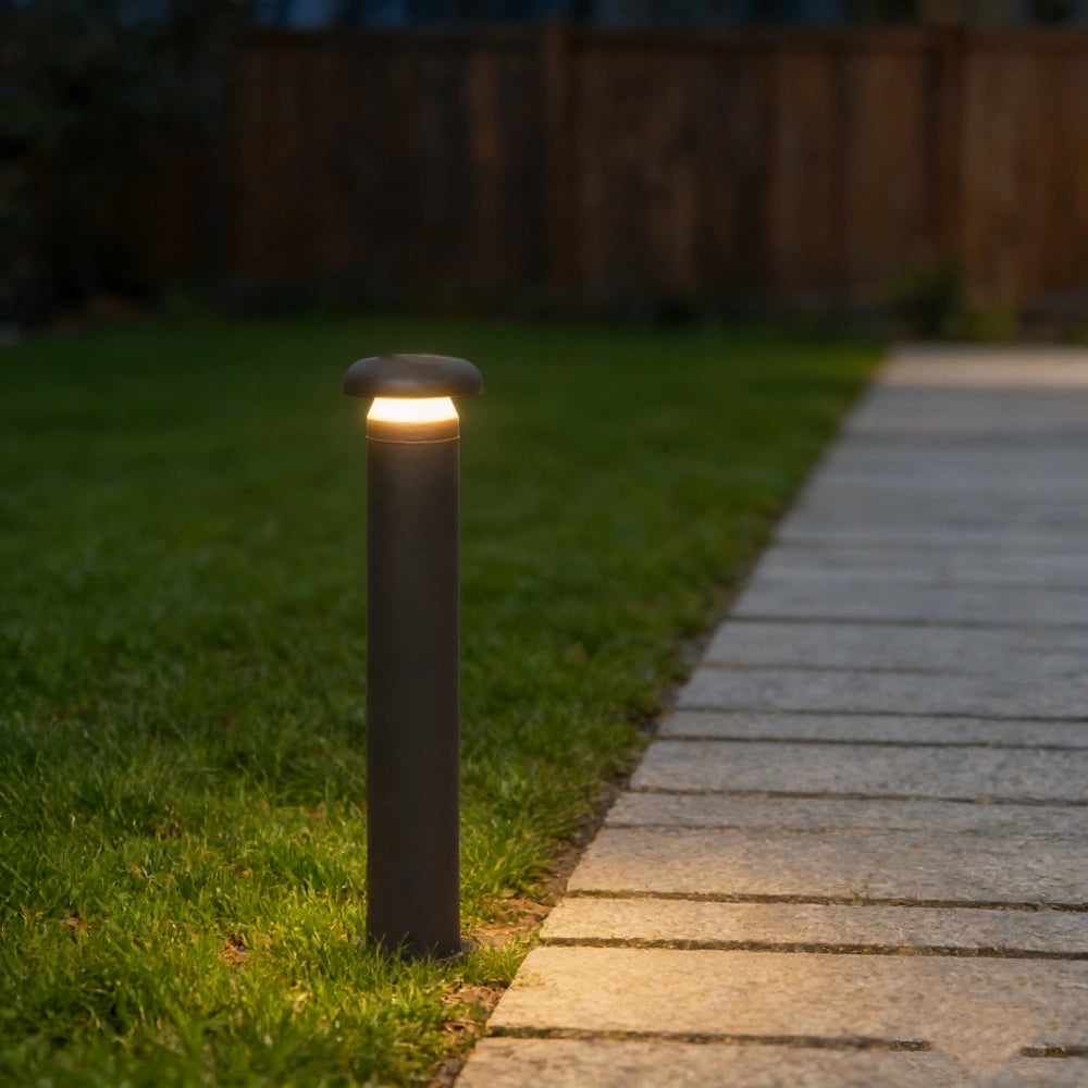 Baliza de Luz Exterior LED IP65 Diseño Moderno Jardín Negra