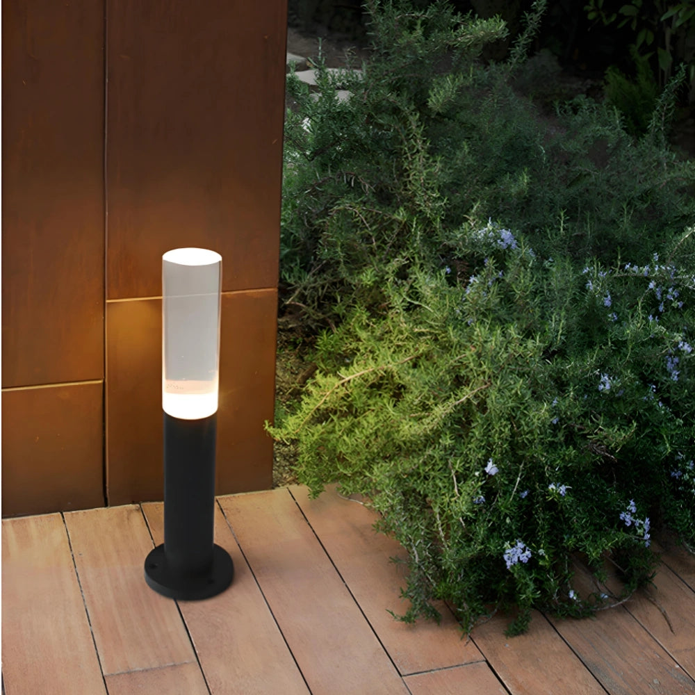 Iluminación Baliza De Exterior LED IP65 Diseño Minimalista Jardín Negra