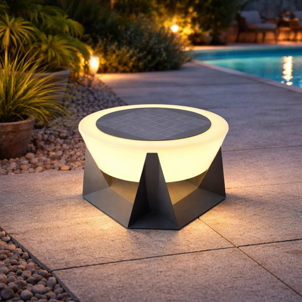 Sobremuro Exterior LED Solar de Diseño Moderno sin Cables IP65 para Terraza