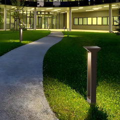 Baliza Solar de Jardín LED IP65 de Diseño Moderno Rectangular Negra