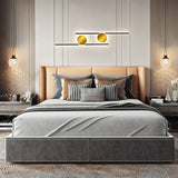 Gold Circular Line Led Bedroom Wall Lights