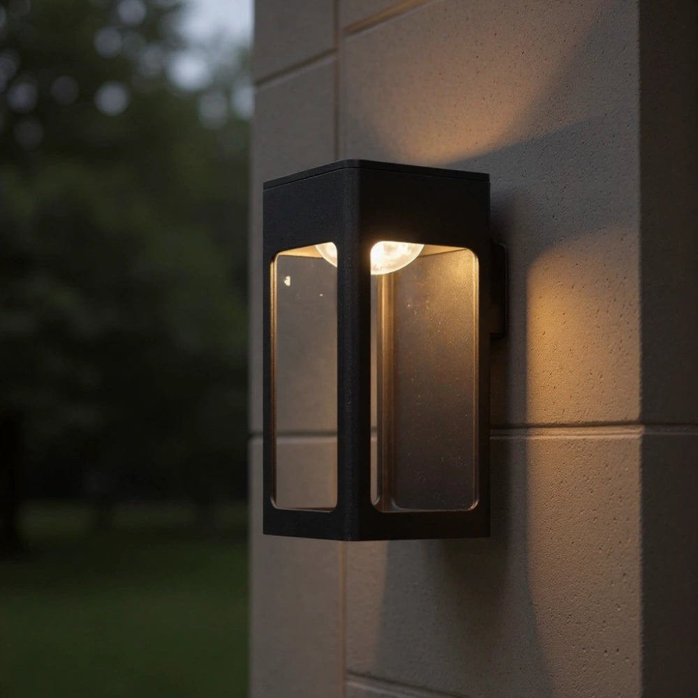 Aplique Exterior LED Rectangular de Aluminio Impermeable