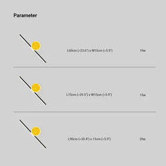 Aplique dorado pared creativa LED para dormitorio