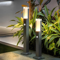 Baliza De Exterior Jardin LED Minimalista Con Sensor IP65 Negra