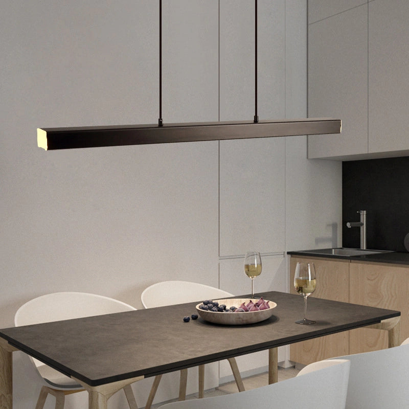 Lámpara Colgante LED Lineal Regulable para Comedor Estilo Moderno
