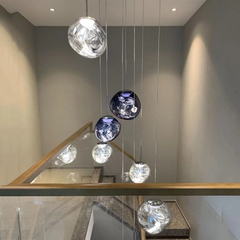 Lámpara Bola Colgante Moderna LED con Diseño Lava para Comedor