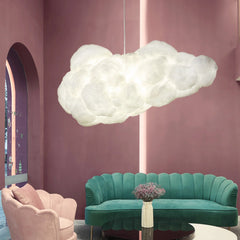 Lámpara Colgante en Forma de Nube LED Blanca para Dormitorio Infantil