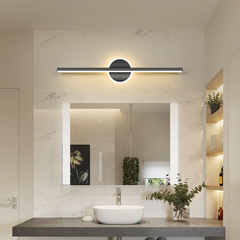 Apliques de luces para baños diseño moderno y simple