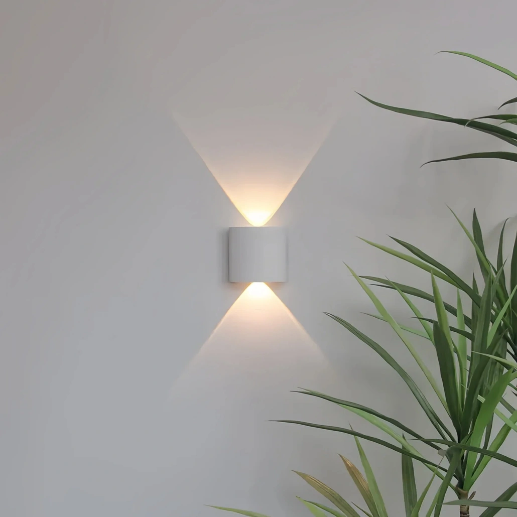 Aplique exterior luz arriba y abajo LED moderno IP65 para jardín