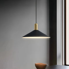 Lámpara colgante cónica LED regulable minimalista para comedor