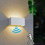 Aplique con sensor de movimiento para exterior LED bidireccional rectangular IP65 12W/24W