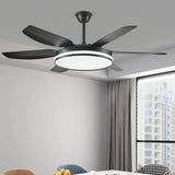 Ventilador de techo silencioso con luz LED, mando y motor DC Ø132 cm