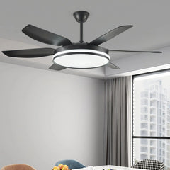 Ventilador de techo silencioso con luz LED, mando y motor DC Ø132 cm