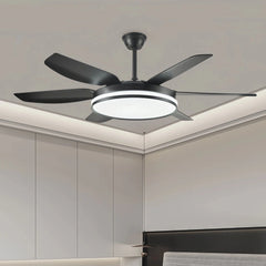 Ventilador de techo silencioso con luz LED, mando y motor DC Ø132 cm