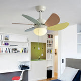Ventilador de techo infantil silencioso con motor inverter color Morandi Ø76 cm