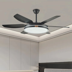 Ventilador de techo con luz LED silencioso y diseño moderno verano/invierno Ø132 cm