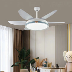 Ventilador de techo con luz LED silencioso y diseño moderno verano/invierno Ø132 cm