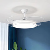 Ventilador de techo invisible con luz LED regulable silencioso y reversible