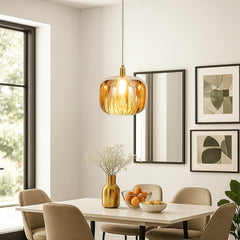 Lamparas Colgantes De Cristal LED Diseño Manzana Para Comedor Moderno