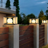 Lámpara sobremuro exterior solar LED negra IP65 moderna de jardín