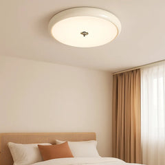 Lámpara Moderna LED de Techo con Diseño Redondo de Ondas de Agua para Dormitorio