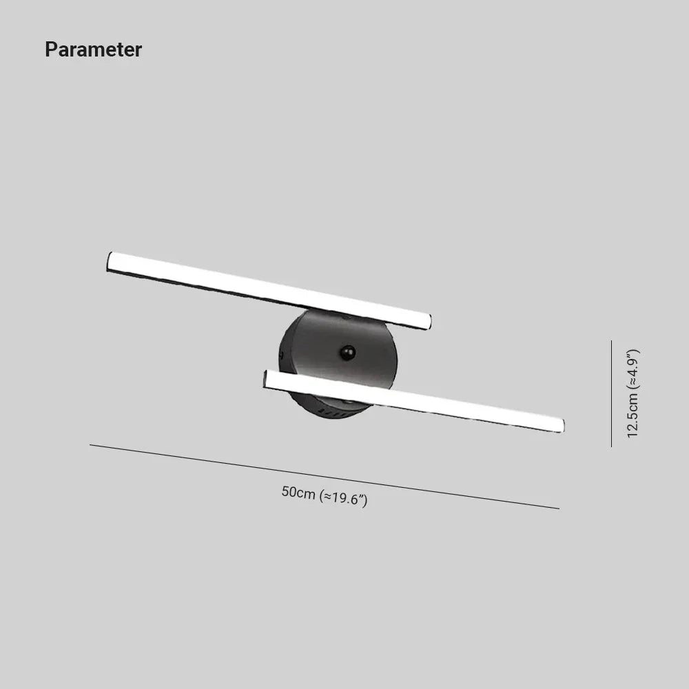 Aplique de pared baño estilo moderno y simplista