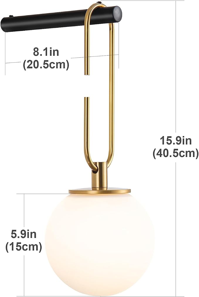 Luz de pared moderna de mediados de siglo